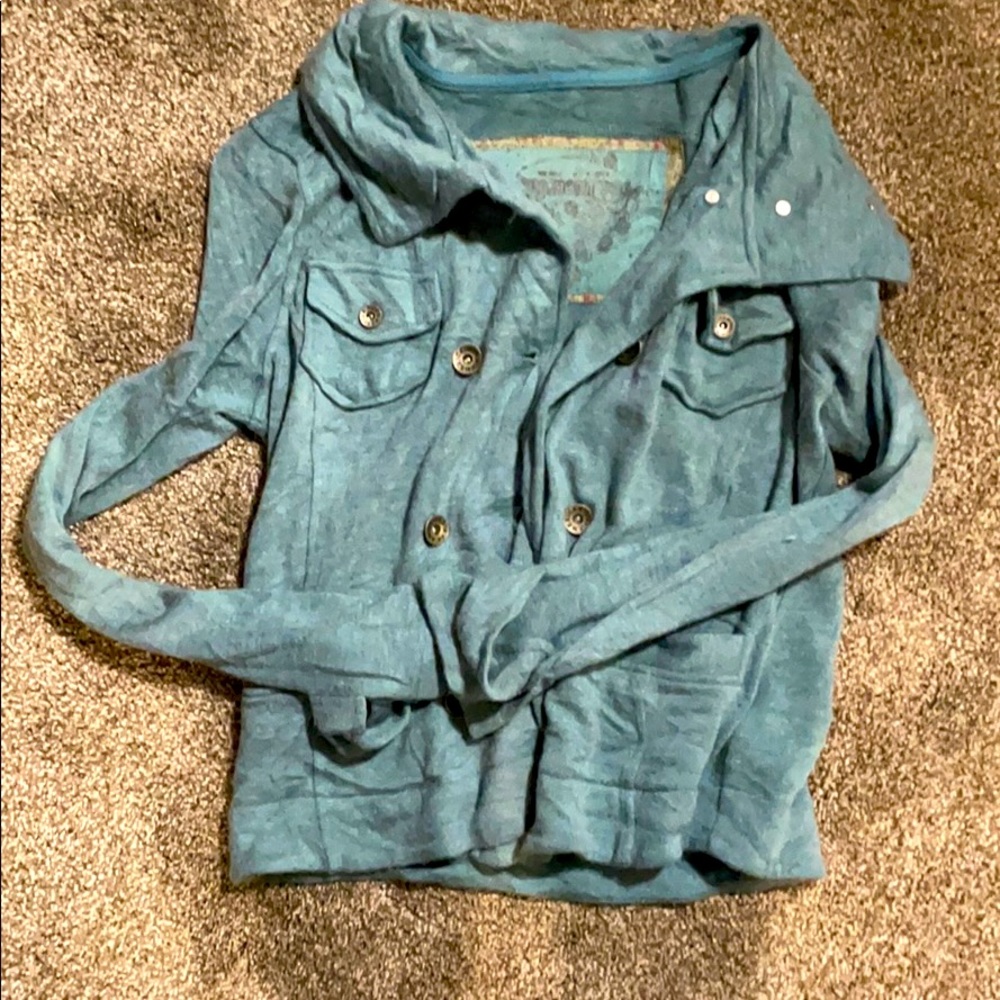 Women’s long sleeve super soft button up sweater